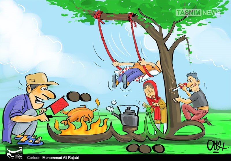 کاریکاتور/ روز طبیعت را سیاه نکنیم!