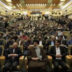 استقبال تهرانی مقدم از حجت الاسلام رئیسی دردانشگاه شهید بهشتی